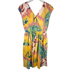 A Classic Paradise by Viva Dulce Marina Aloha Hawaiian Dress S Yellow Green EUC!
